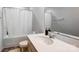 Bright bathroom with a large vanity, features a clean and modern design, providing a comfortable and functional space at 2135 Eastway Dr, Dallas, NC 28034