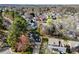 Beautiful aerial view of homes with mature trees and landscaping in a well-maintained neighborhood at 2604 Lamplighter Dr, Kannapolis, NC 28081