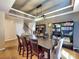 Elegant dining room featuring hardwood floors, stylish lighting, and ample seating at 3426 Dominion Green Dr, Charlotte, NC 28269