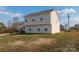 Spacious backyard with the back view of the house at 353 Webb Farm Rd, Shelby, NC 28152