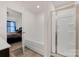 Well-lit bathroom with a combined shower and tub at 353 Webb Farm Rd, Shelby, NC 28152