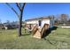 The home features a private back deck perfect for enjoying the lush backyard and outdoor living at 1018 Union St, Maiden, NC 28650