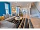 Modern living room featuring a comfortable couch, stylish rug, and open floor plan at 1041 Northend Dr # 33, Charlotte, NC 28206
