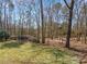 Expansive backyard featuring a well-maintained lawn, mature trees, and a peaceful setting at 604 Wisteria Walk Way, Fort Mill, SC 29715