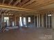 Spacious room showing interior wood framing and exposed ductwork, ready for finishing touches at 122 Mason Tanner Ct # 5, Rock Hill, SC 29730