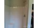 Shower with a built-in seat for added comfort and convenience at 122 Mason Tanner Ct # 5, Rock Hill, SC 29730