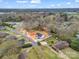 An aerial view of a charming new construction home with a modern design nestled in a peaceful neighborhood at 1313 Gidney St, Shelby, NC 28150