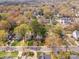 Neighborhood aerial view showcasing diverse architectural styles and tree-lined streets at 2508 Bay St, Charlotte, NC 28205