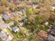 Aerial view of a beautiful neighborhood with mature trees, landscaped yards, and well-kept homes at 2508 Bay St, Charlotte, NC 28205