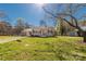 Exterior view of the home with a sunny, grassy yard and a car port attached at 727 Fickling Dr, Lancaster, SC 29720