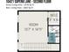 Second floor plan featuring dimensions of a single room with a walk-in closet and bath at 10421 Superb Ln, Charlotte, NC 28215