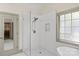 Modern shower with glass door and subway tile at 1614 Shimron Ln, Waxhaw, NC 28173