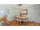Cozy breakfast nook with modern lighting at 1614 Shimron Ln, Waxhaw, NC 28173