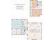 Floor plan of the home showing total heated area of 2216 sqft, and two floors at 1921 Woodridge Dr, Hickory, NC 28602