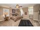 Elegant bedroom with tray ceilings, a ceiling fan and lots of natural light at 25 Blenheim Ne Ct, Concord, NC 28025