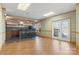 Finished basement with a wet bar, perfect for gatherings, complemented by natural light from the sliding glass doors at 2846 Snead Ne Ct, Conover, NC 28613