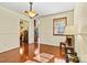 Inviting dining room with hardwood floors, bright natural light and stylish decor at 4221 Lake Shore S Rd, Denver, NC 28037
