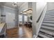 View of the foyer leading to a dining room and stairs at 5030 Lily Pond Cir, Waxhaw, NC 28173