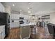 Bright, eat-in kitchen with a large island and modern appliances at 5030 Lily Pond Cir, Waxhaw, NC 28173