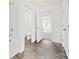 En suite bathroom with bathtub-shower combination, and vinyl flooring offer functional style at 5108 Puclerton Dr, Charlotte, NC 28215
