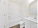Full bathroom with shower-tub combo, white vanity and toilet offers a clean, modern design at 5108 Puclerton Dr, Charlotte, NC 28215