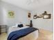 Neutral bedroom features carpet, fan and decorations on the walls at 5811 Old Well House Rd, Charlotte, NC 28226
