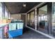 Relaxing porch with views of the backyard, with storage and access to indoors through double doors at 6199 Timberlane Ter, Hickory, NC 28601
