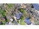 Aerial view of a residential neighborhood with mature trees and well-maintained homes at 842 Mary Knoll Ct, Rock Hill, SC 29730