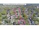 Aerial view showing the property is only 4 minutes to Winthrop Park and Winthrop Lake at 842 Mary Knoll Ct, Rock Hill, SC 29730