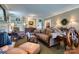 Spacious living room with built-in shelving and views into additional rooms at 842 Mary Knoll Ct, Rock Hill, SC 29730