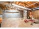 Unfinished basement space with block walls and exposed ceiling at 1008 High Wedge Rd, Shelby, NC 28152