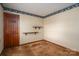 Bedroom with neutral walls, wall paper border, and carpet flooring at 1008 High Wedge Rd, Shelby, NC 28152
