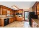 Well-lit kitchen with ample counter space and access to the backyard at 1008 High Wedge Rd, Shelby, NC 28152