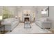 Inviting living room showcases neutral tones, ample seating, and a charming fireplace feature at 1026 Eagles Nest Ln, Fort Mill, SC 29707
