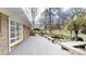 Backyard patio deck overlooking gardens and yard at 116 Jonas Dr, Lincolnton, NC 28092