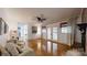 Spacious living room with hardwood floors and French doors at 116 Jonas Dr, Lincolnton, NC 28092