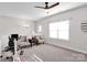 Upstairs bonus room with carpet and a ceiling fan at 1501 Allegheny Way, Waxhaw, NC 28173