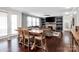 Well-lit open plan featuring a fireplace and access to outdoor living at 1501 Allegheny Way, Waxhaw, NC 28173