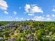 Scenic aerial view of the city skyline and a neighborhood filled with lush green trees at 1631 Fulton Ave, Charlotte, NC 28205