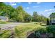 Wide angle view of a verdant front yard on a tree-lined street in a residential neighborhood at 1631 Fulton Ave, Charlotte, NC 28205