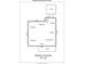 Simple schematic shows layout of rooms in a home and placement of a deck and porch at 1900 Union St, Charlotte, NC 28205