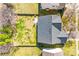 An overhead shot shows the house is nestled in a neighborhood with large backyard at 2014 Arbor Crest Ct, Charlotte, NC 28262