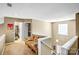 Upstairs hallway with view of the front door and entry at 2014 Arbor Crest Ct, Charlotte, NC 28262