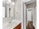 Bright bathroom featuring a modern vanity and a shower at 2709 Yadkin Ave, Charlotte, NC 28205