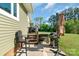 Backyard featuring a patio, grill, and outdoor seating, perfect for entertaining at 421 Tranquil Bay Cir, Norwood, NC 28128