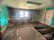 A room needing repair and renovation features unfinished walls and damaged floors at 4349 Roberta Rd, Concord, NC 28027