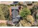 Birds eye view of the house showcasing roof, landscaping, and yard at 4515 Country Meadows Dr, Gastonia, NC 28056