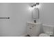 Bathroom with modern vanity and fixtures at 4515 Country Meadows Dr, Gastonia, NC 28056