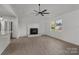 The living room includes a black fireplace at 4515 Country Meadows Dr, Gastonia, NC 28056