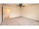 Spacious bedroom featuring carpeted floors and a ceiling fan at 4852 Stone Dr, Conover, NC 28613